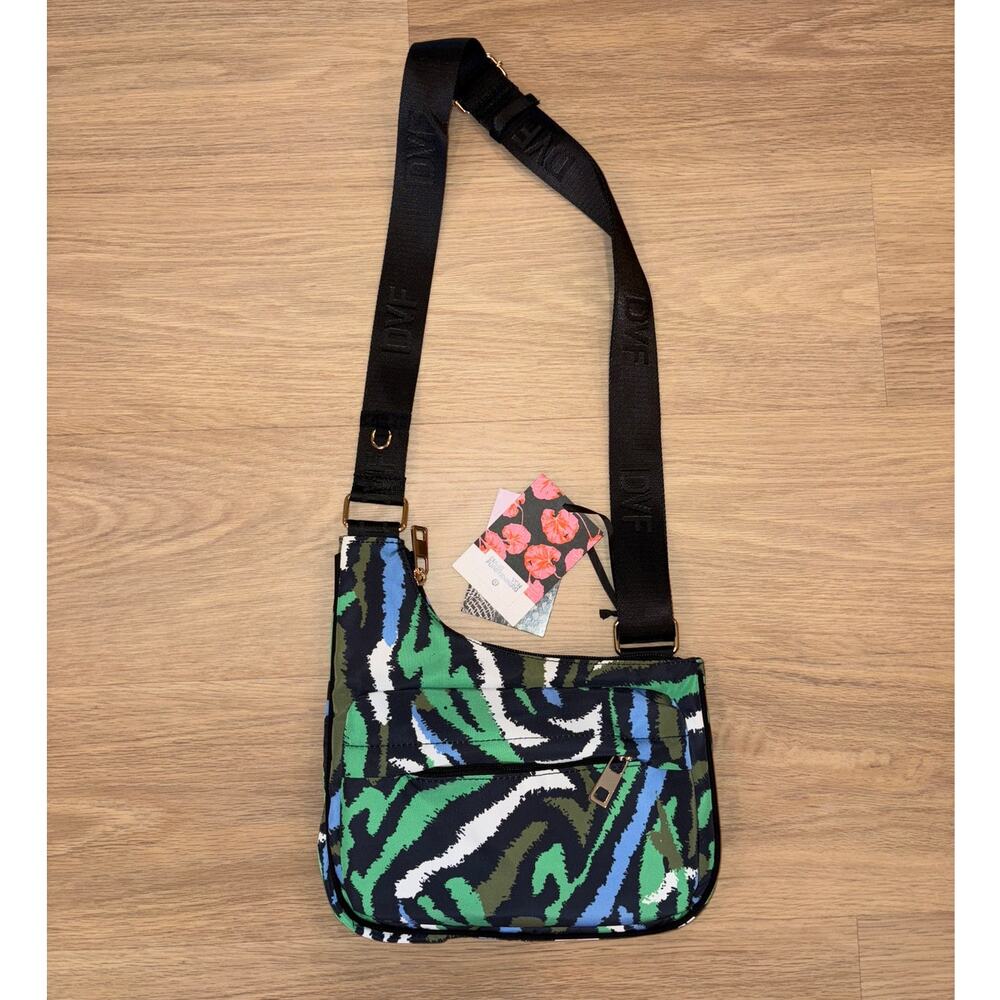 Diane Von Furstenberg DVF for Target Disco Zebra crossbody colorful purse NWT